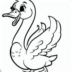 Desenho Cisne (Animais) #185190 para imprimir e colorir