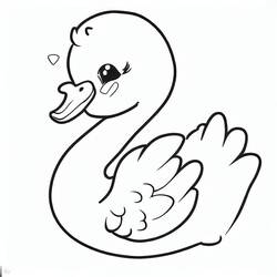 Desenho Cisne (Animais) #185191 para imprimir e colorir