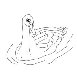 Página para colorir: Cisne (animais) #5029 - Páginas para Colorir Imprimíveis Gratuitamente