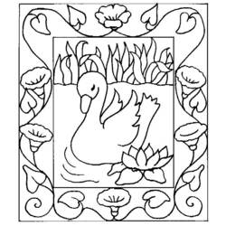 Página para colorir: Cisne (animais) #5034 - Páginas para Colorir Imprimíveis Gratuitamente