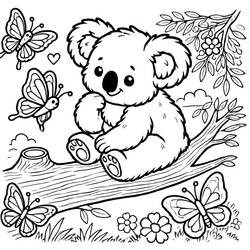 Desenho Coala (Animais) #217740 para imprimir e colorir