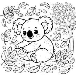 Desenho Coala (Animais) #217750 para imprimir e colorir