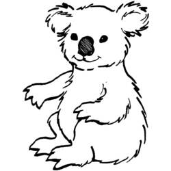 Página para colorir: coala (animais) #9311 - Páginas para Colorir Imprimíveis Gratuitamente