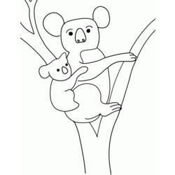Página para colorir: coala (animais) #9326 - Páginas para Colorir Imprimíveis Gratuitamente
