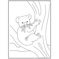 Página para colorir: coala (animais) #9342 - Páginas para Colorir Imprimíveis Gratuitamente