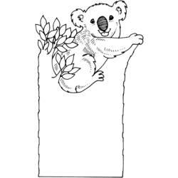 Página para colorir: coala (animais) #9366 - Páginas para Colorir Imprimíveis Gratuitamente