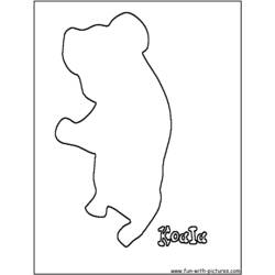 Página para colorir: coala (animais) #9432 - Páginas para Colorir Imprimíveis Gratuitamente