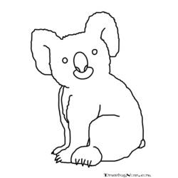 Página para colorir: coala (animais) #9468 - Páginas para Colorir Imprimíveis Gratuitamente