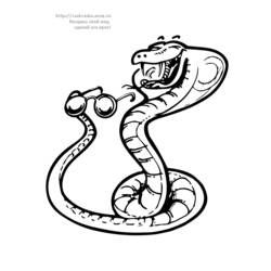 Página para colorir: Cobra (animais) #14536 - Páginas para Colorir Imprimíveis Gratuitamente