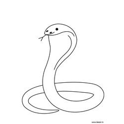 Página para colorir: cobra (animais) #3227 - Páginas para Colorir Imprimíveis Gratuitamente