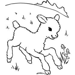 Página para colorir: Cordeiro (animais) #198 - Páginas para Colorir Imprimíveis Gratuitamente