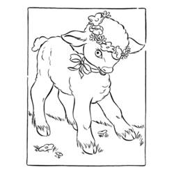 Página para colorir: Cordeiro (animais) #206 - Páginas para Colorir Imprimíveis Gratuitamente