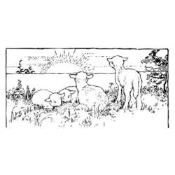 Página para colorir: Cordeiro (animais) #269 - Páginas para Colorir Imprimíveis Gratuitamente