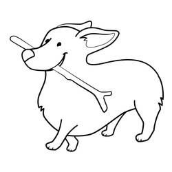Desenho Corgi (Animais) #220775 para imprimir e colorir