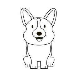 Desenho Corgi (Animais) #220788 para imprimir e colorir