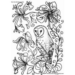 Página para colorir: Coruja (animais) #8441 - Páginas para Colorir Imprimíveis Gratuitamente