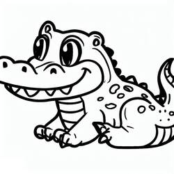 Desenho Crocodilo (Animais) #217067 para imprimir e colorir