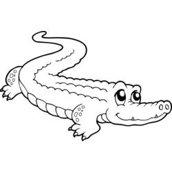 Página para colorir: Crocodilo (animais) #4792 - Páginas para colorir imprimíveis