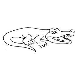 Página para colorir: Crocodilo (animais) #4805 - Páginas para Colorir Imprimíveis Gratuitamente