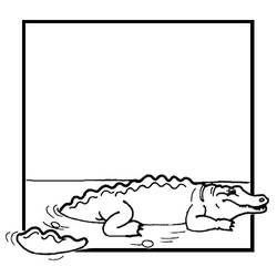 Página para colorir: Crocodilo (animais) #4818 - Páginas para Colorir Imprimíveis Gratuitamente