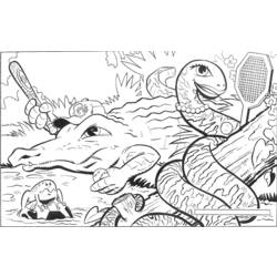 Página para colorir: Crocodilo (animais) #4819 - Páginas para Colorir Imprimíveis Gratuitamente