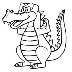 Página para colorir: Crocodilo (animais) #4830 - Páginas para Colorir Imprimíveis Gratuitamente