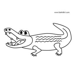 Página para colorir: Crocodilo (animais) #4845 - Páginas para colorir imprimíveis