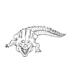 Página para colorir: Crocodilo (animais) #4876 - Páginas para colorir imprimíveis