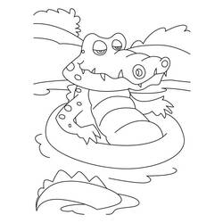 Página para colorir: Crocodilo (animais) #4905 - Páginas para colorir imprimíveis