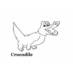 Página para colorir: Crocodilo (animais) #4933 - Páginas para Colorir Imprimíveis Gratuitamente