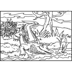 Página para colorir: Crocodilo (animais) #4942 - Páginas para Colorir Imprimíveis Gratuitamente