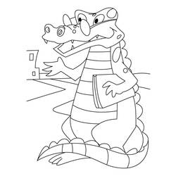Página para colorir: Crocodilo (animais) #4955 - Páginas para Colorir Imprimíveis Gratuitamente