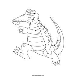 Página para colorir: Crocodilo (animais) #4959 - Páginas para Colorir Imprimíveis Gratuitamente