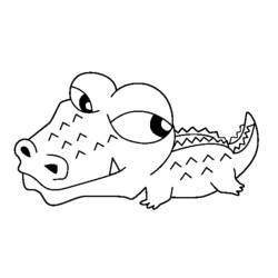 Página para colorir: Crocodilo (animais) #4965 - Páginas para Colorir Imprimíveis Gratuitamente