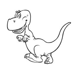 Página para colorir: Dinossauro (animais) #5506 - Páginas para Colorir Imprimíveis Gratuitamente