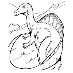 Página para colorir: Dinossauro (animais) #5534 - Páginas para Colorir Imprimíveis Gratuitamente
