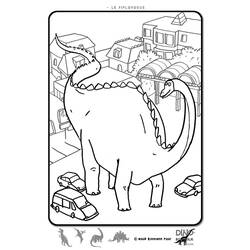 Página para colorir: Dinossauro (animais) #5564 - Páginas para Colorir Imprimíveis Gratuitamente