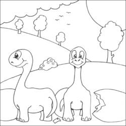 Página para colorir: Dinossauro (animais) #5586 - Páginas para Colorir Imprimíveis Gratuitamente