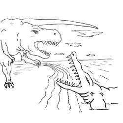 Página para colorir: Dinossauro (animais) #5598 - Páginas para Colorir Imprimíveis Gratuitamente