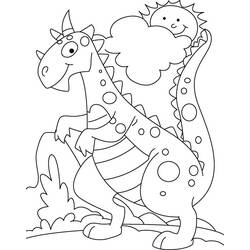 Página para colorir: Dinossauro (animais) #5610 - Páginas para Colorir Imprimíveis Gratuitamente