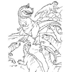 Página para colorir: Dinossauro (animais) #5645 - Páginas para Colorir Imprimíveis Gratuitamente