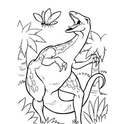 Página para colorir: Dinossauro (animais) #5675 - Páginas para Colorir Imprimíveis Gratuitamente