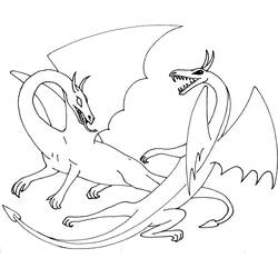 Página para colorir: Dragão (animais) #5726 - Páginas para Colorir Imprimíveis Gratuitamente