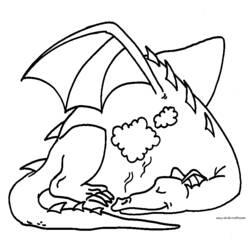 Página para colorir: Dragão (animais) #5760 - Páginas para Colorir Imprimíveis Gratuitamente