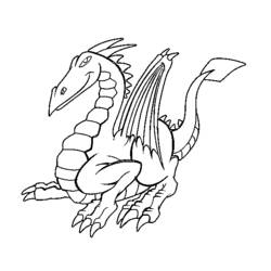 Página para colorir: Dragão (animais) #5761 - Páginas para Colorir Imprimíveis Gratuitamente