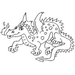 Página para colorir: Dragão (animais) #5765 - Páginas para Colorir Imprimíveis Gratuitamente