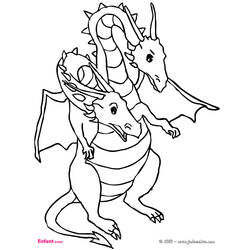 Página para colorir: Dragão (animais) #5841 - Páginas para Colorir Imprimíveis Gratuitamente