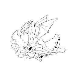 Página para colorir: Dragão (animais) #5852 - Páginas para Colorir Imprimíveis Gratuitamente
