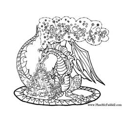 Página para colorir: Dragão (animais) #5874 - Páginas para Colorir Imprimíveis Gratuitamente