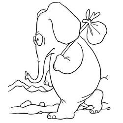 Desenho Elefante (Animais) #216848 para imprimir e colorir